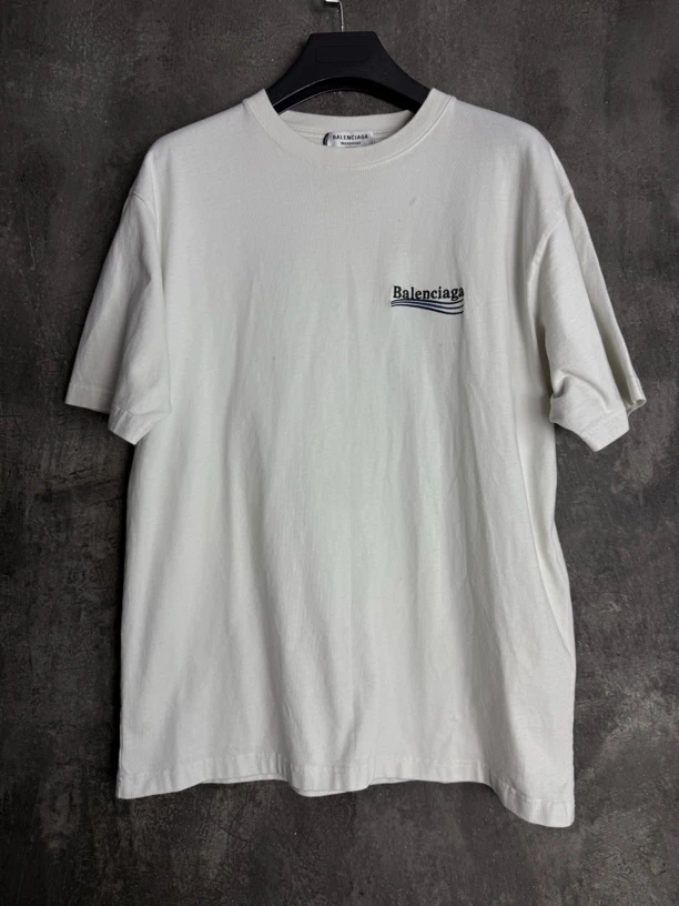 全新未使用/Balenciaga 巴黎世家前后刺绣可乐logo短袖