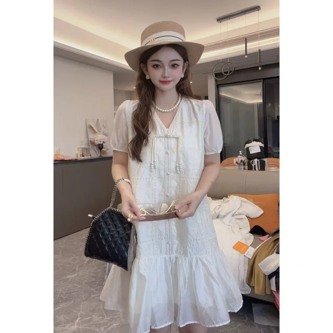 【半夏专属】夏季高级时尚气质修身显瘦遮肉连衣裙8102-8103