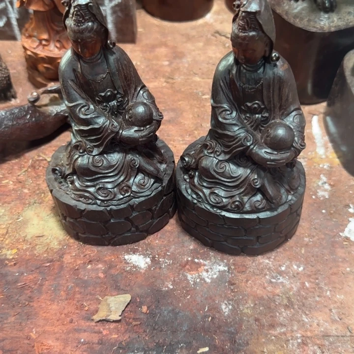 木印度小叶紫檀摆件