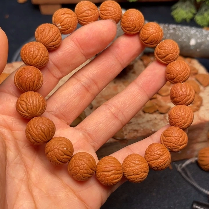 桃核手串龙纹桃核3