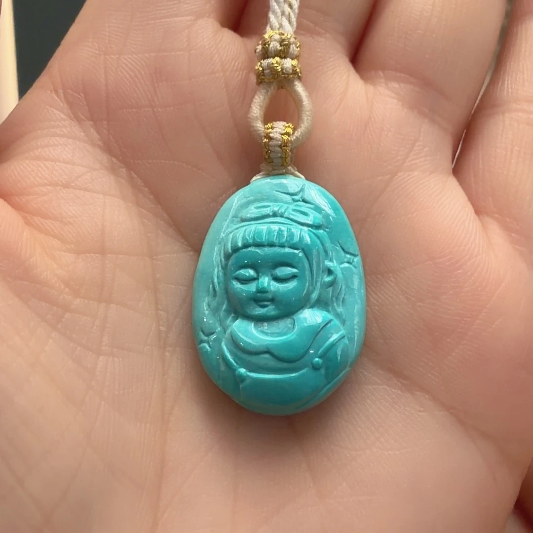 绿松石未镶嵌颈饰