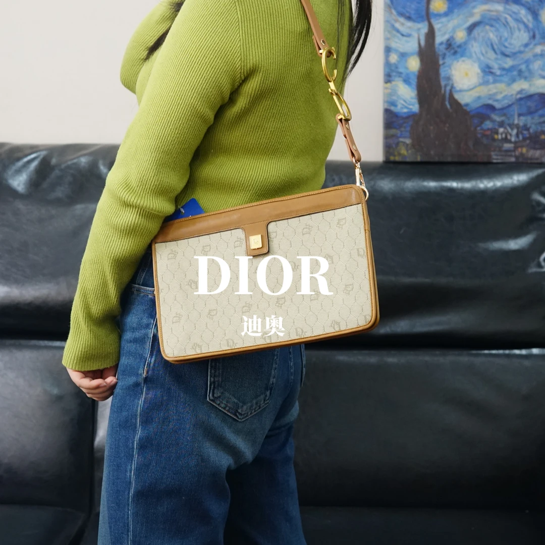 95新 DIOR/迪奥 拼皮单肩包/JJ12726704/6704