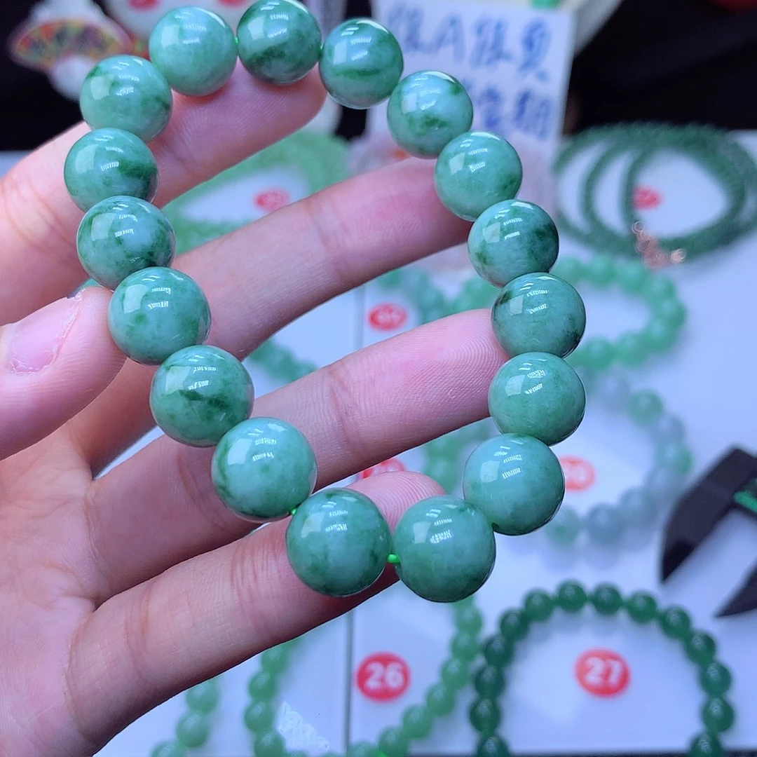 翡翠毛衣链未镶嵌