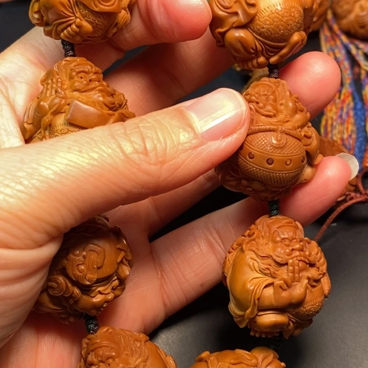 假***如橄榄核手串/手链钟馗手串