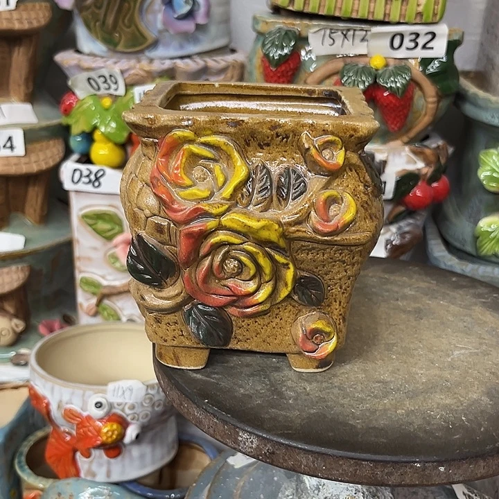 粗陶材质多肉花盆