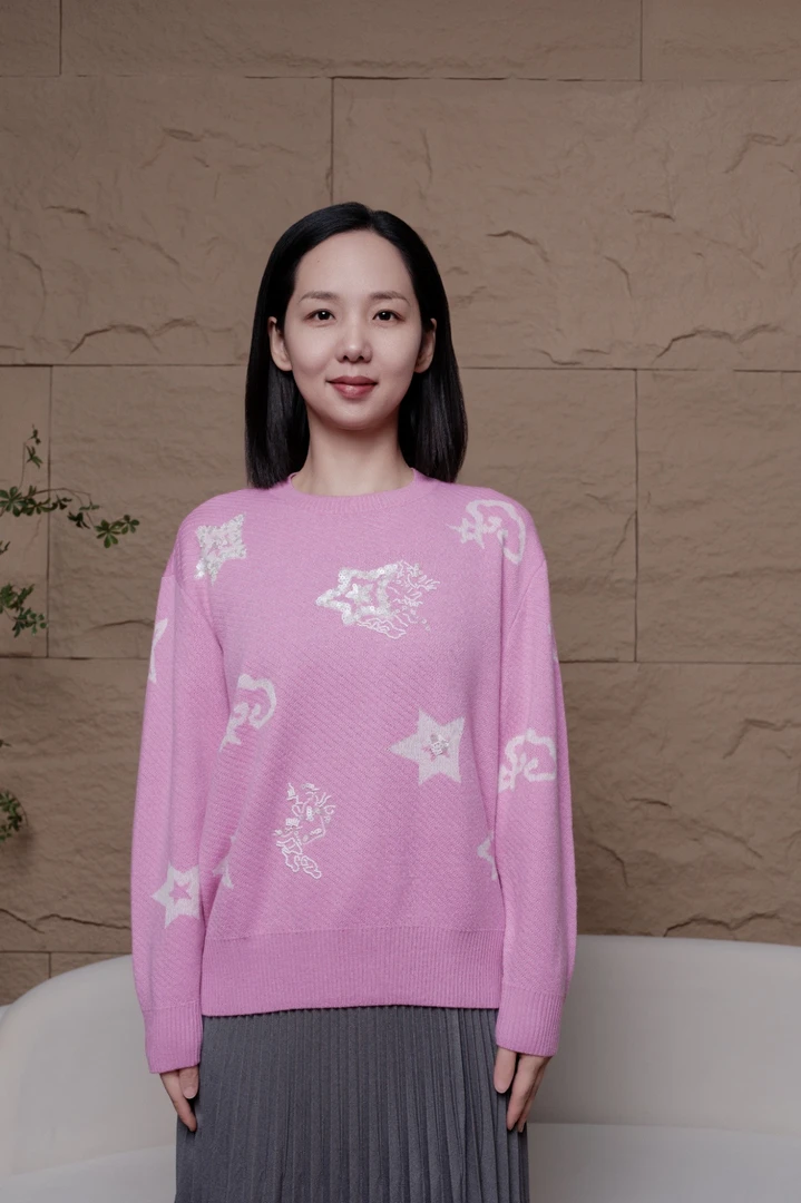 24年春秋新款圆领时尚简约修身长袖针织衫（百搭TKKDY83)【930】