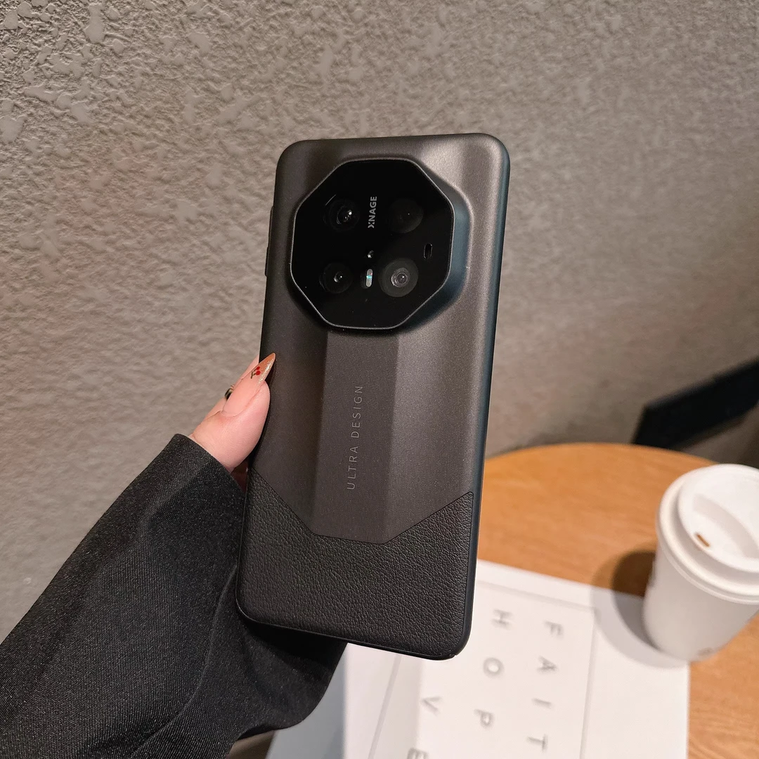 适用华为mate70pro+手机壳拼接皮质秒变保时捷镜头全包男女款高级