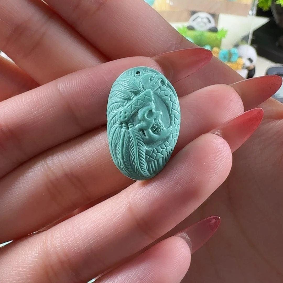 绿松石未镶嵌吊坠(不含链)