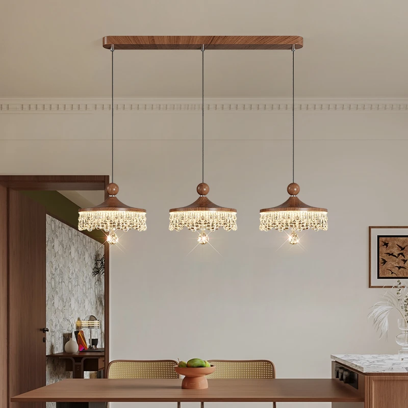 香豪中古风餐厅吊灯新款简约现代轻奢过道床头小吊壁灯吧台餐厅灯