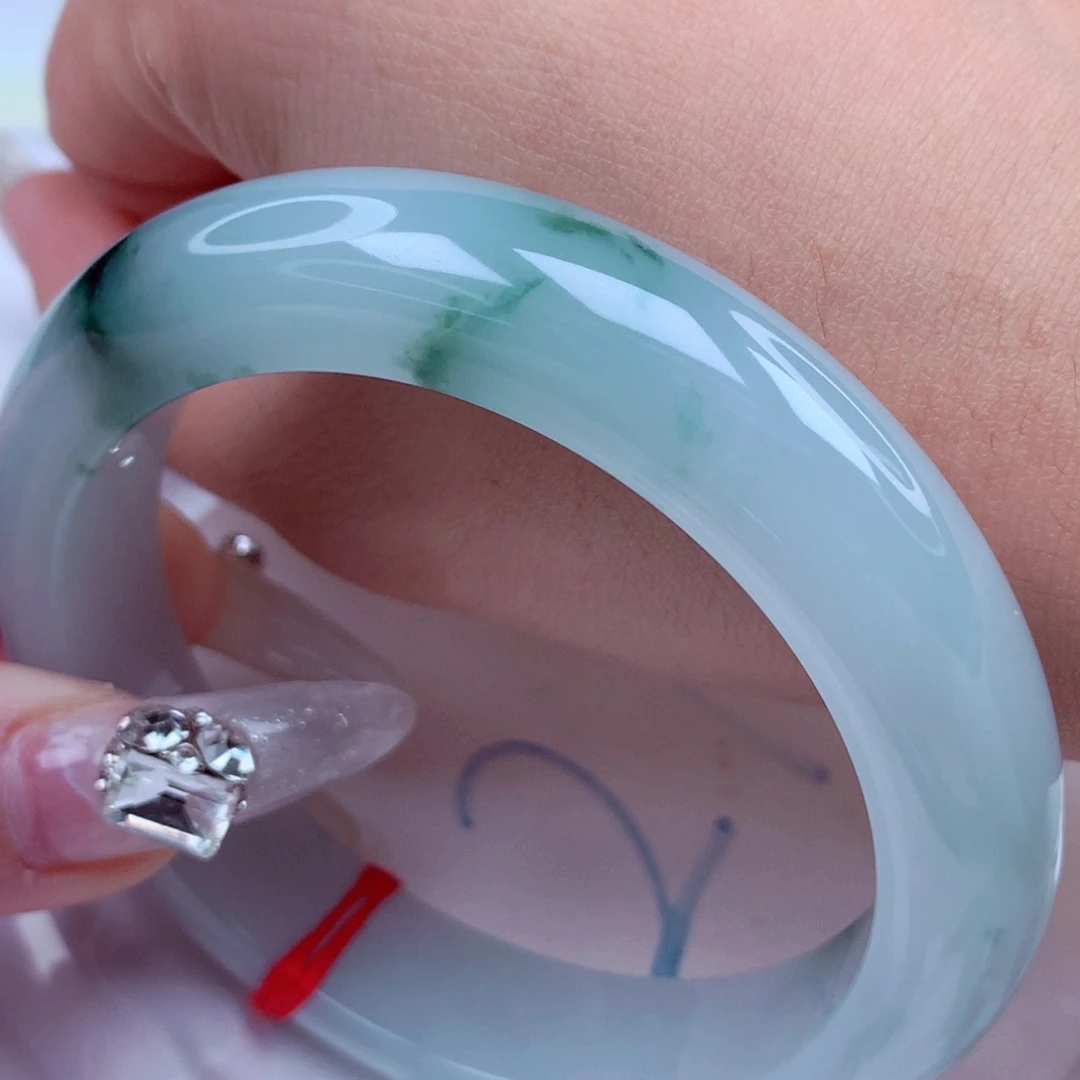 翡翠手镯未镶嵌天然缅甸翡翠A货手镯