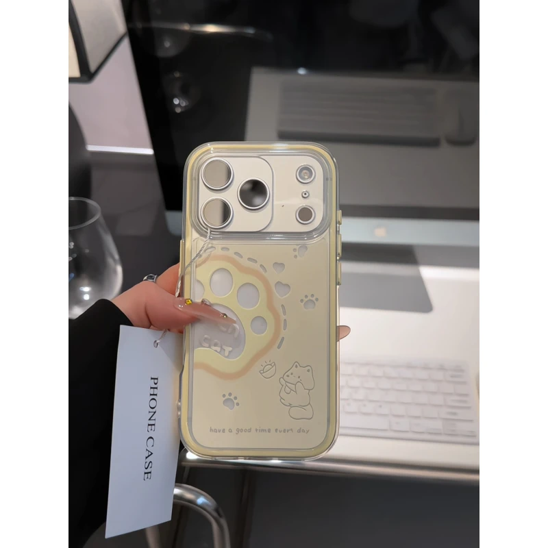 小猫适用苹果17pro手机壳16pm三合一炫彩华为p80荣耀oppo防摔小米