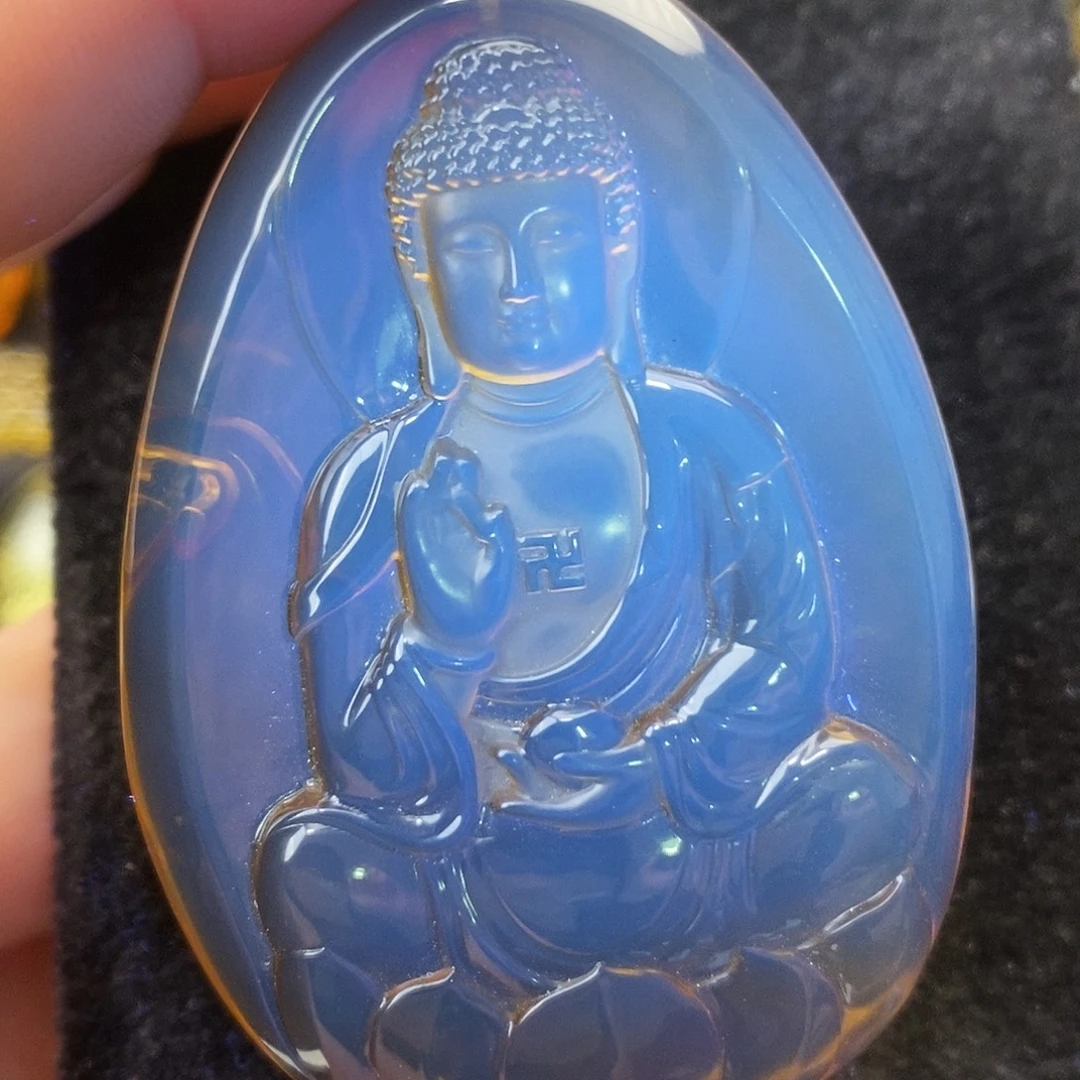 蓝珀未镶嵌吊坠(不含链)