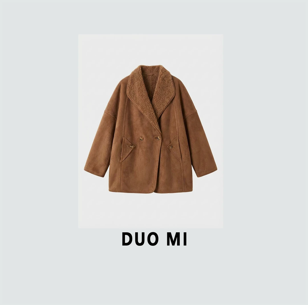 【DUO MI】“哥本哈根” 100％羊毛暖奢双面穿洋气外套