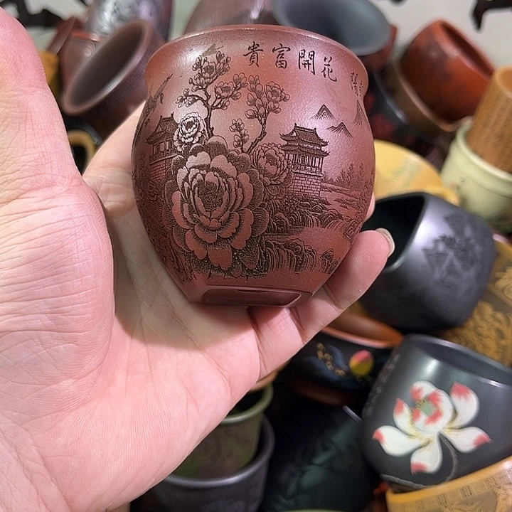 茶杯紫砂全手工紫砂主人杯