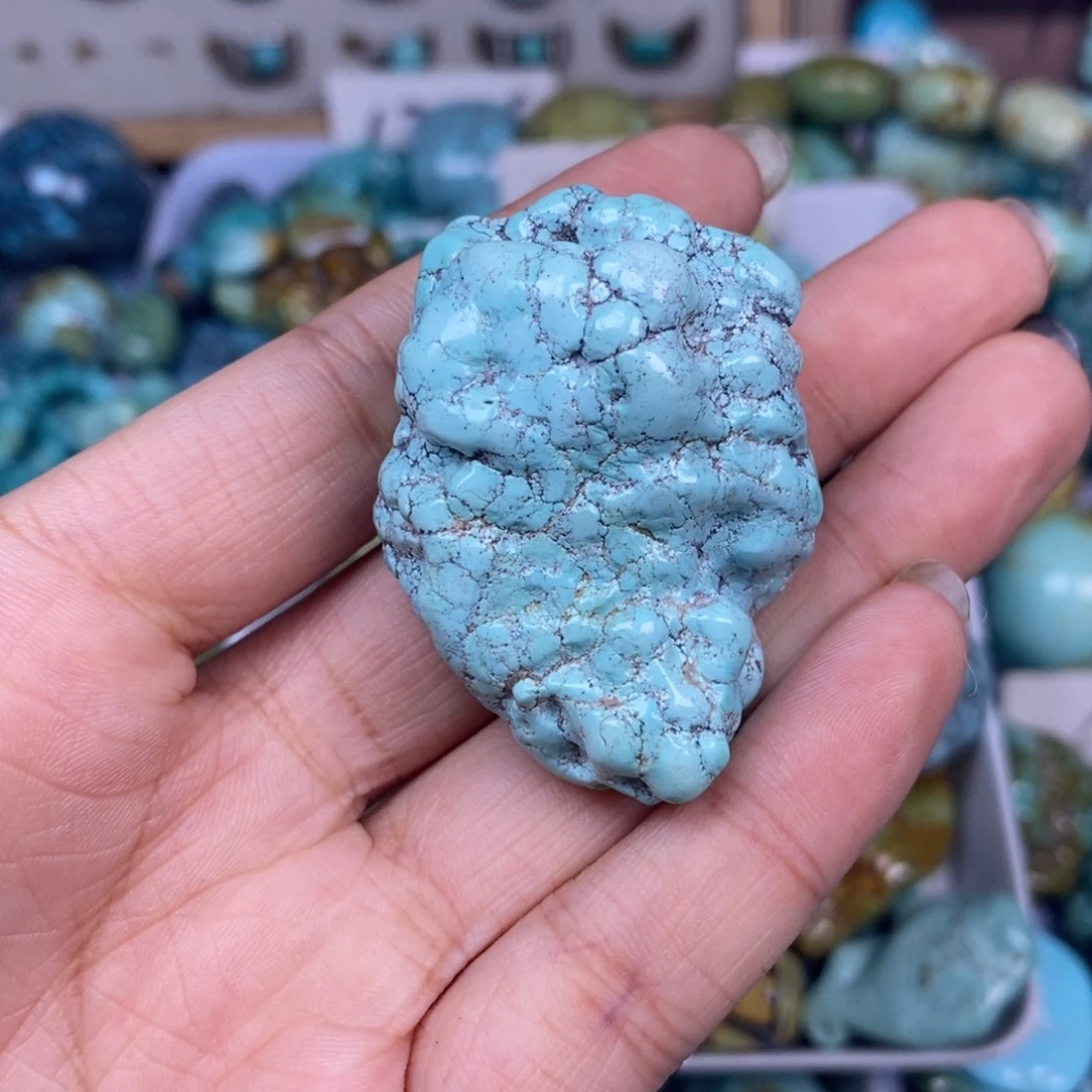 绿松石未镶嵌挂件