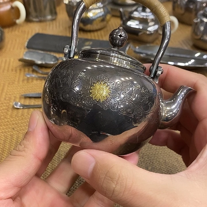 一***界纯银银壶纯银银壶