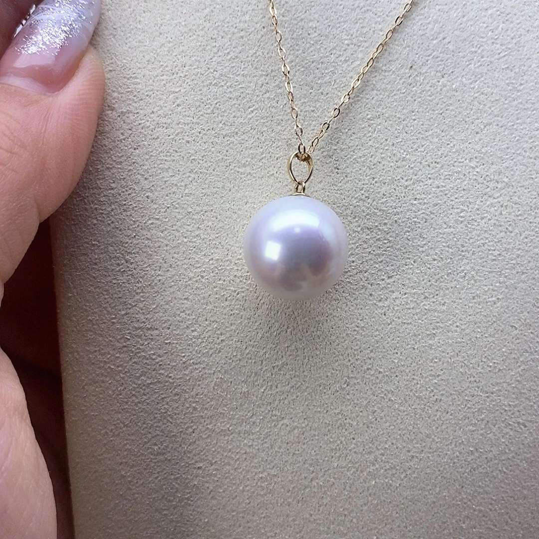吊坠(赠链)18K金镶嵌淡水珍珠