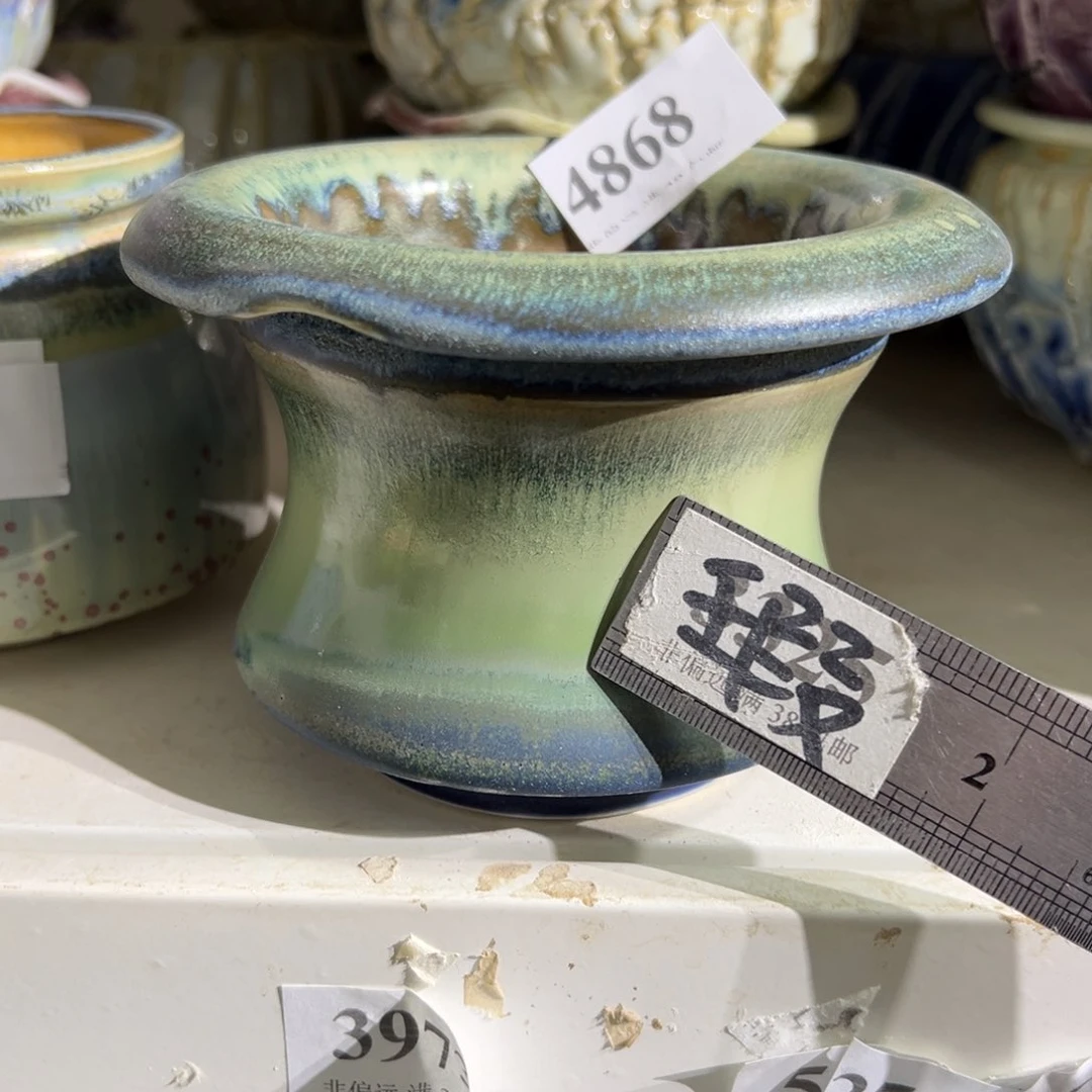 红陶口8高8 景德镇手工花盆