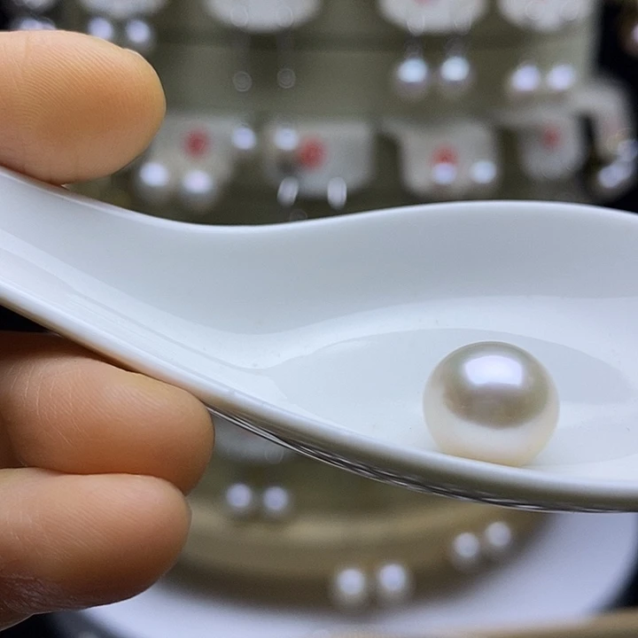 淡水珍珠吊坠(不含链)银S925镶嵌贵****供