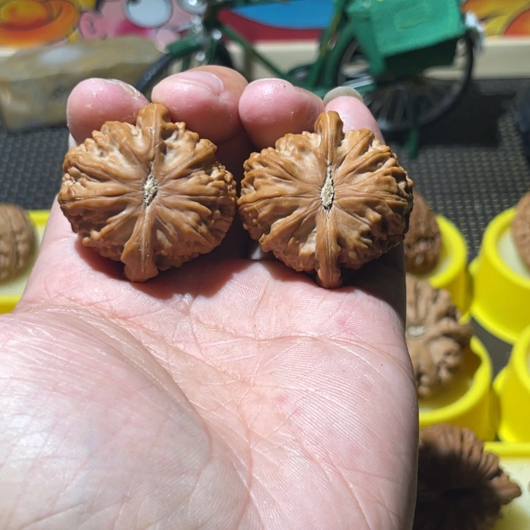 文玩核桃吊坠欢*弟38全品闷白