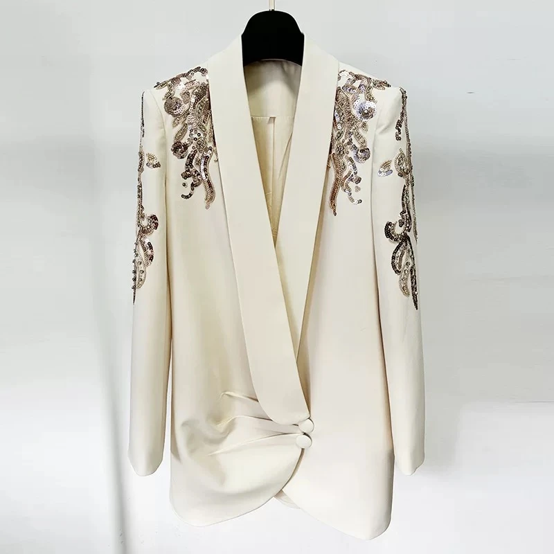 申斯嘉   2025时尚欧美重工西装