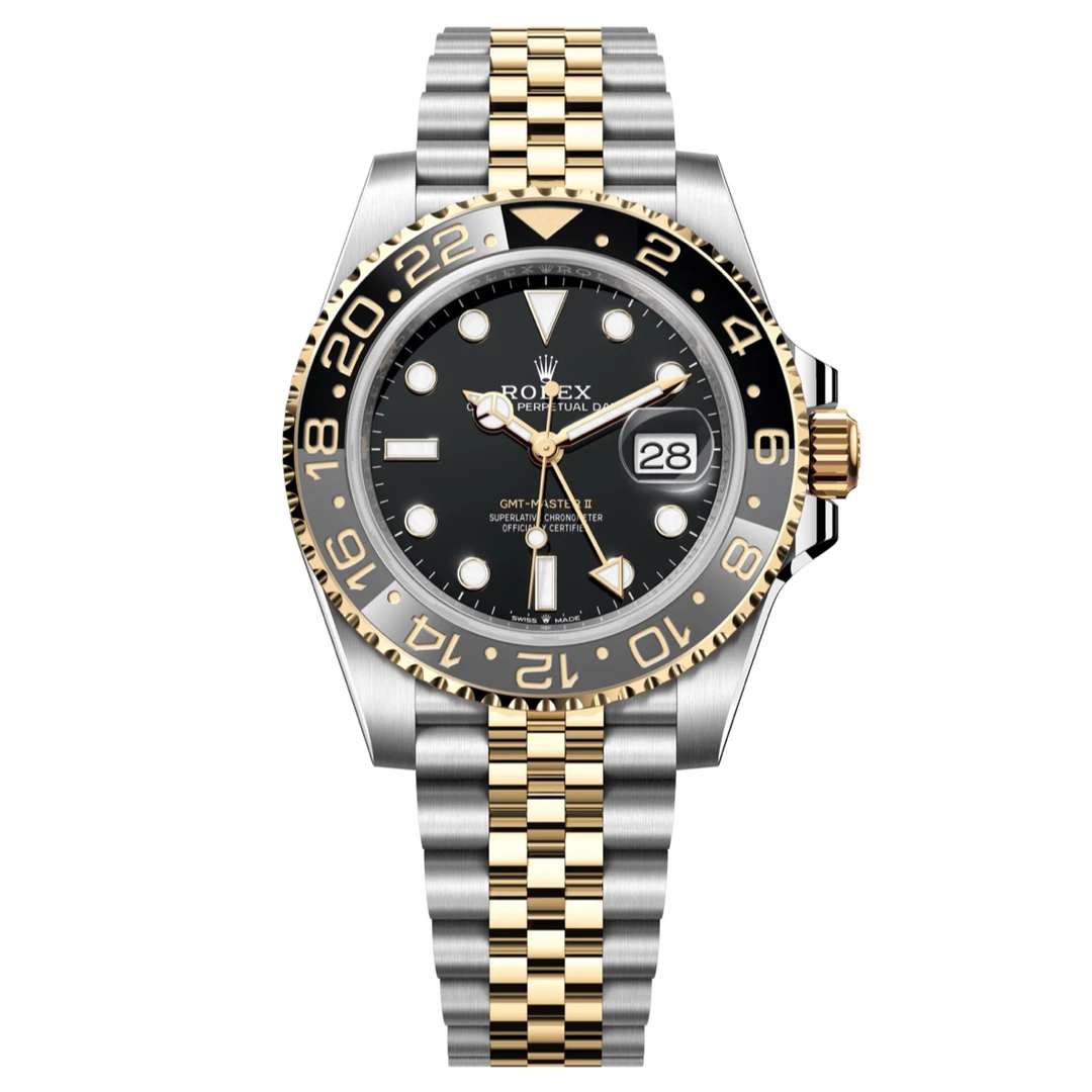 95新 Rolex/劳力士 劳力士 格林尼治/间金皮蛋圈/自动机械腕表
