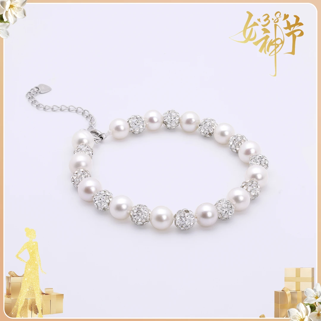 希君羽翼【希希】浪漫星河 s925银天然淡水珍珠手链自发无证Z367