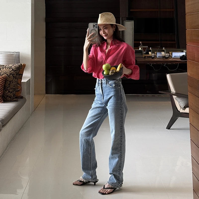 靠谱。【经典雪花裤2.0】新款BOSSA小直筒牛仔长裤KP250161