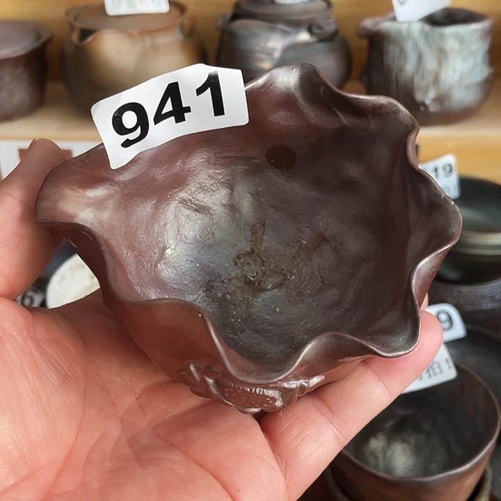 茶杯紫砂柴烧纯手工941