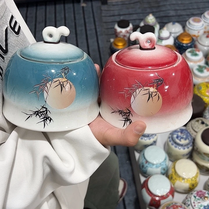 茶叶罐陶瓷家用储物罐瑕疵福利品介意勿拍