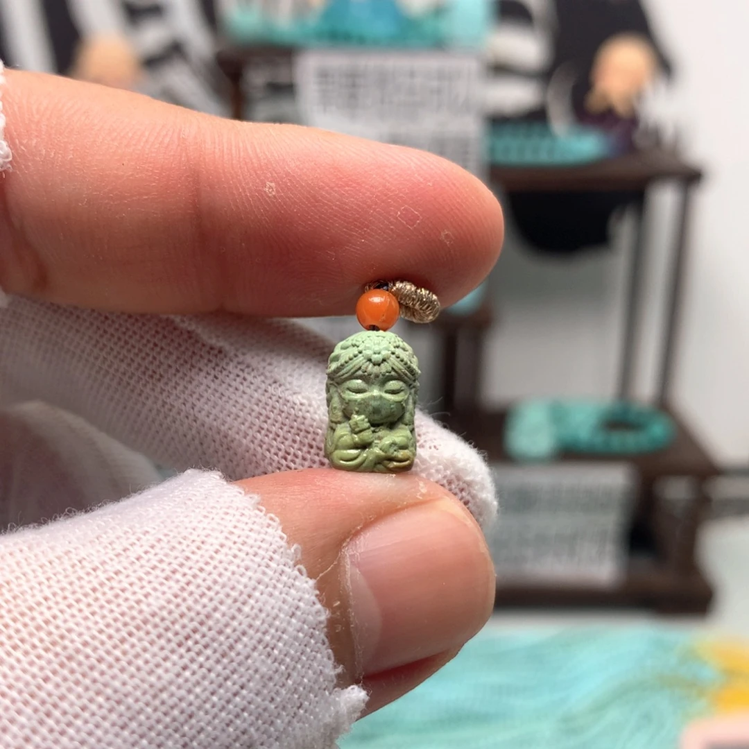绿松石未镶嵌挂件
