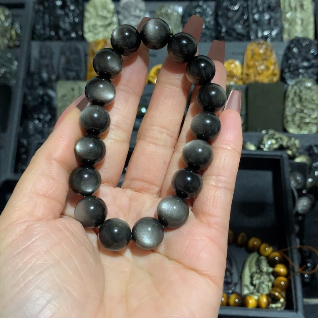 黑曜岩手链未镶嵌长*巡