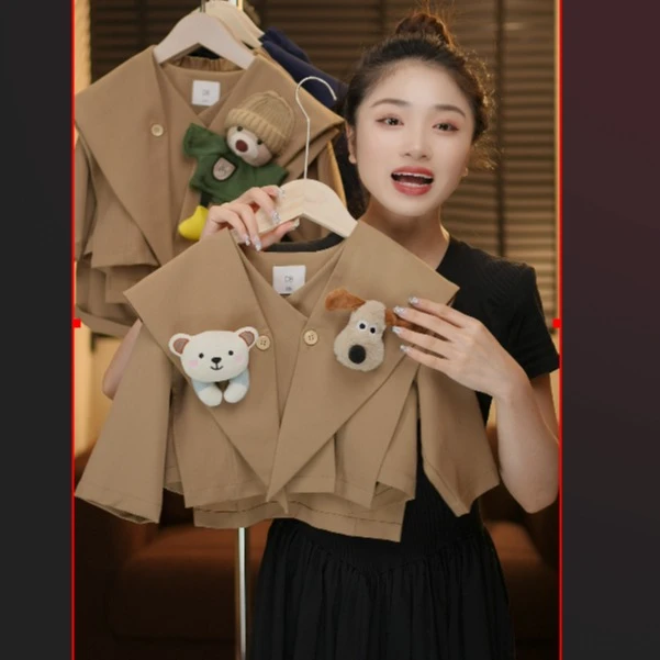 【现货】2025新款长袖男孩时尚小狗上衣韩版儿童春秋款套装25068