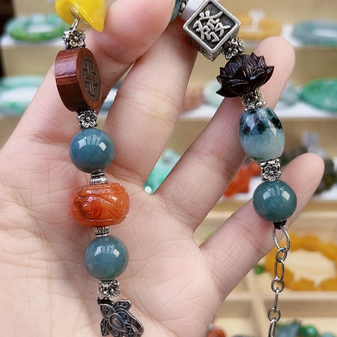 翡翠未镶嵌手链手链