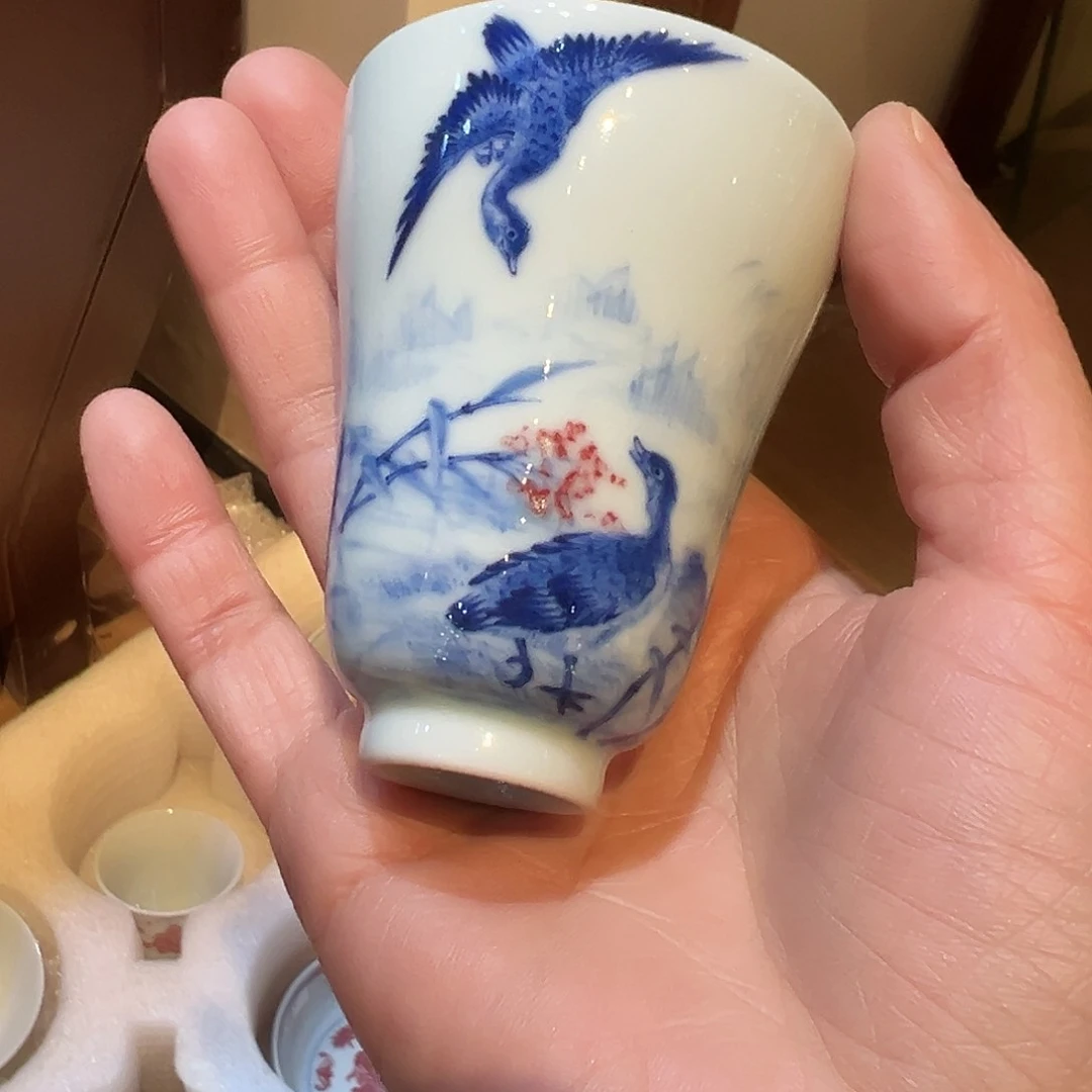 沐月山房原矿青花釉里红