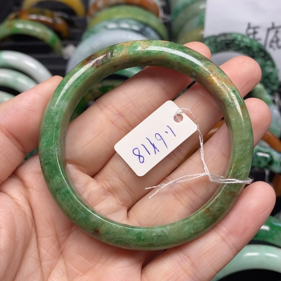 翡翠颈饰未镶嵌更***排55.2圈口