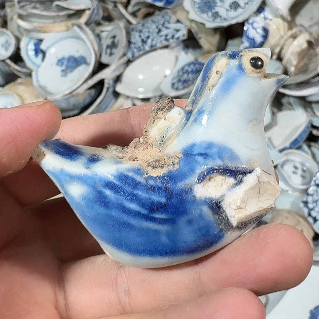 古***堂瓷片瓷片标本，顺丰包邮