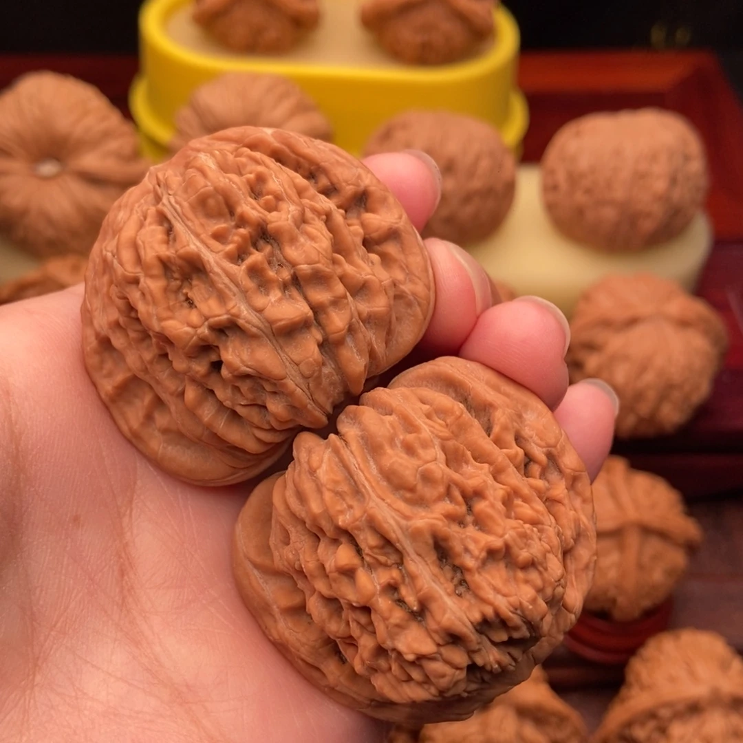 乖***子把件文玩核桃精品平谷四座楼43