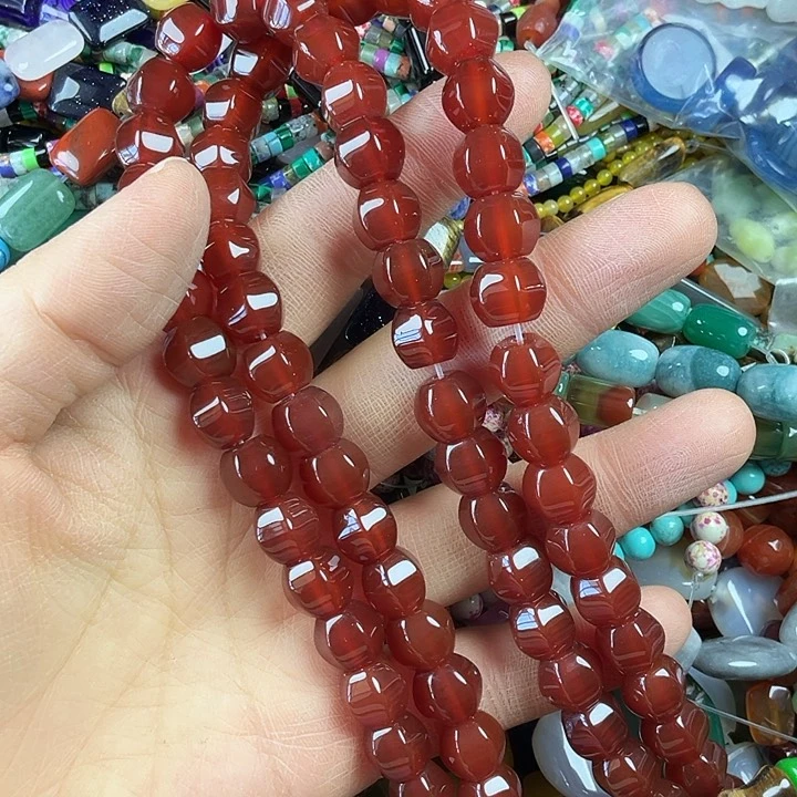 查罗石算珠合金卡10灯笼珠一条