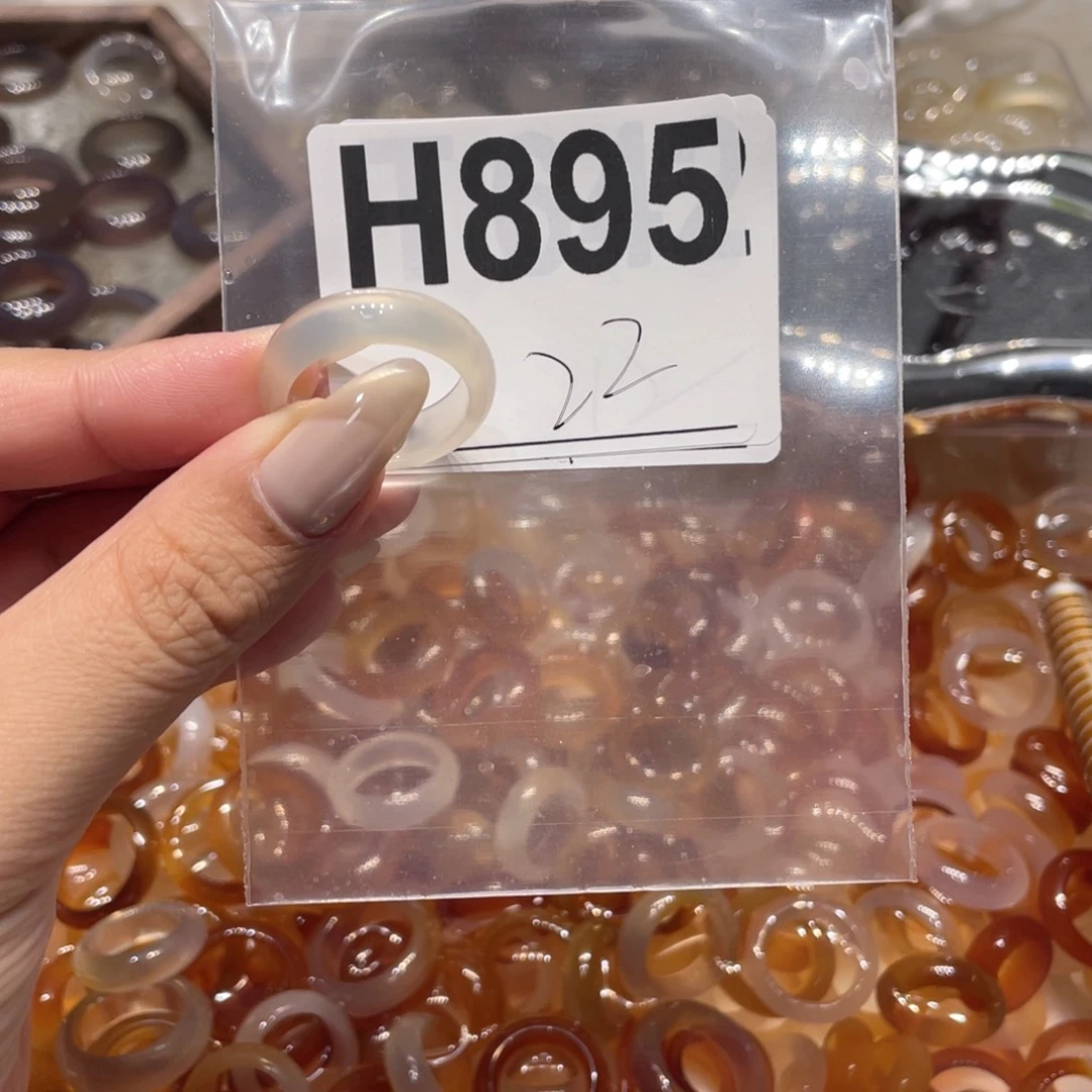 玛瑙/玉髓未镶嵌戒指895