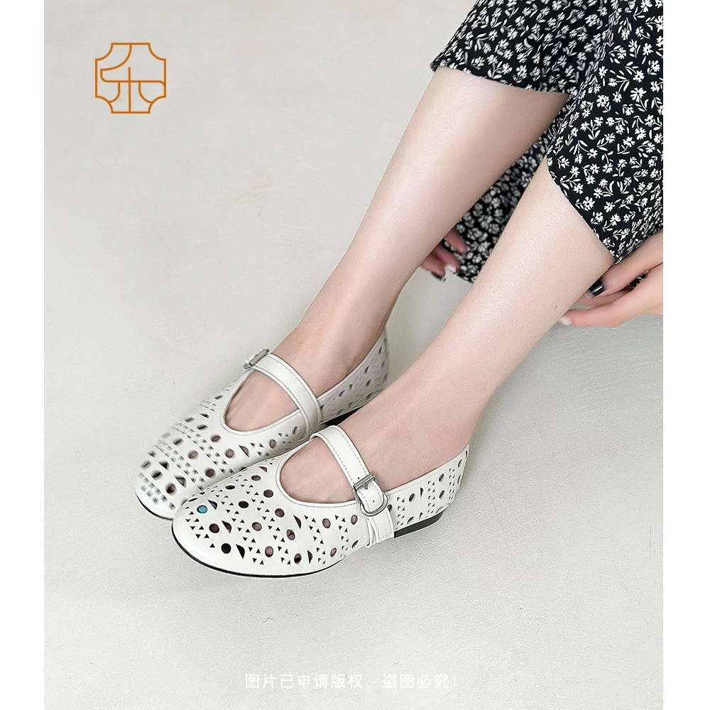 4-15镂空浅口单鞋1806-105