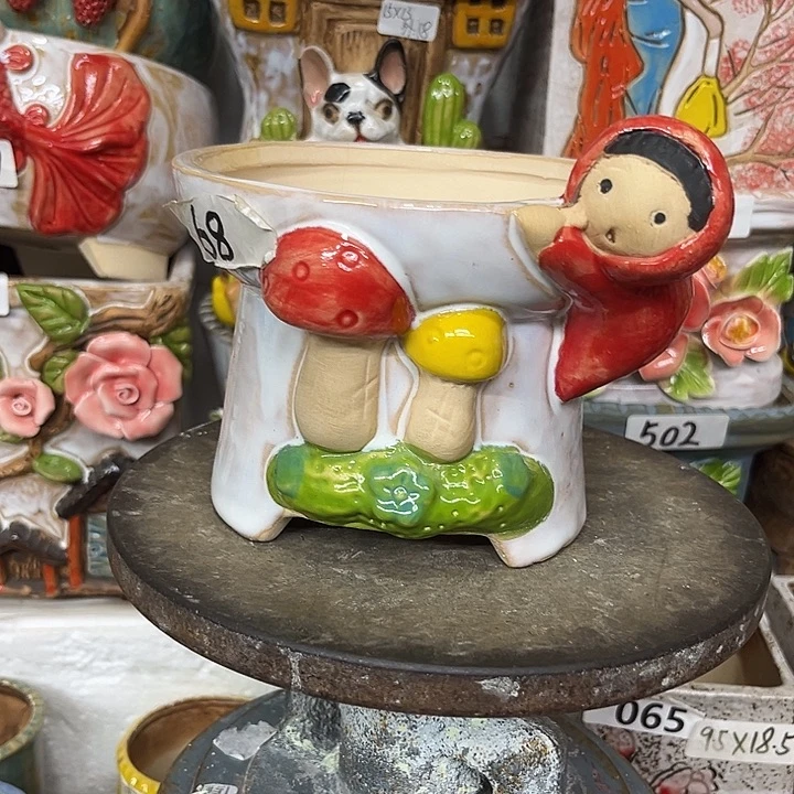 粗陶材质多肉花盆