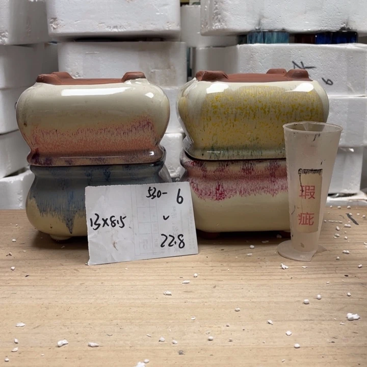 紫砂花盆多肉花盆微瑕6