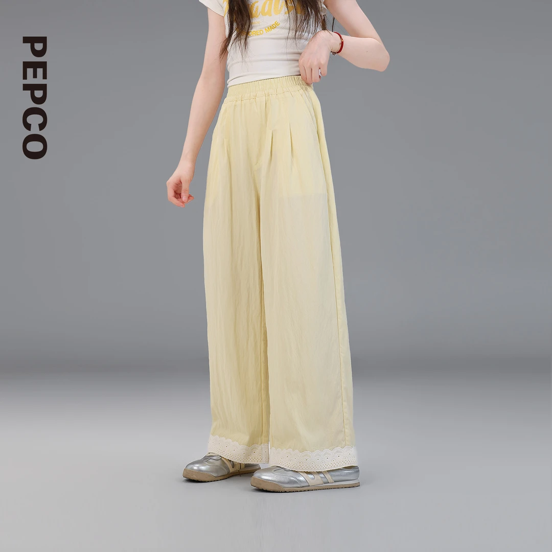 小猪班纳2025夏装新款儿童长裤大童女童裤子休闲裤夏季822523012