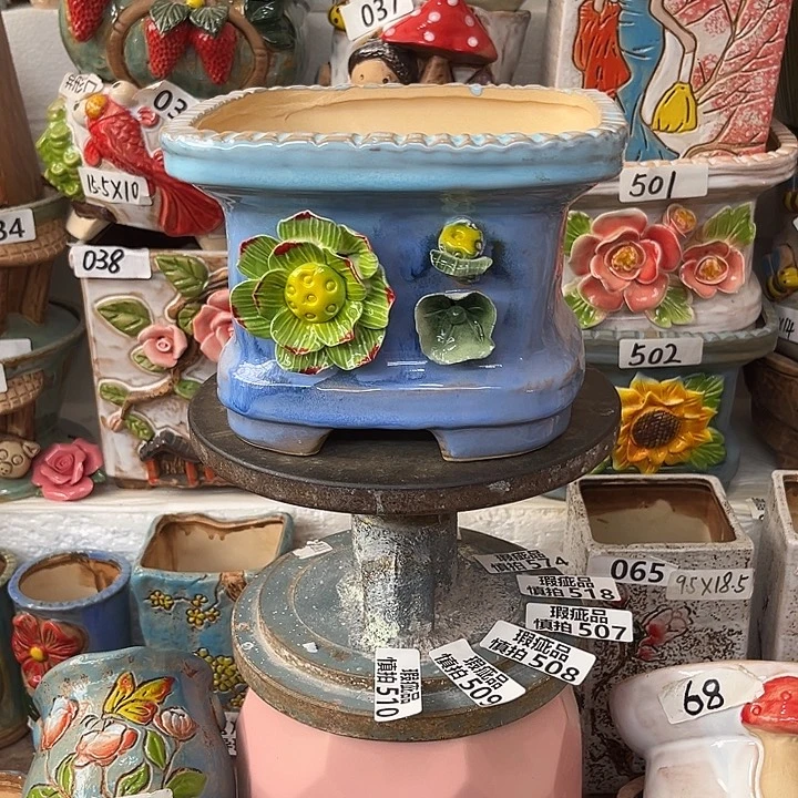 粗陶材质多肉花盆