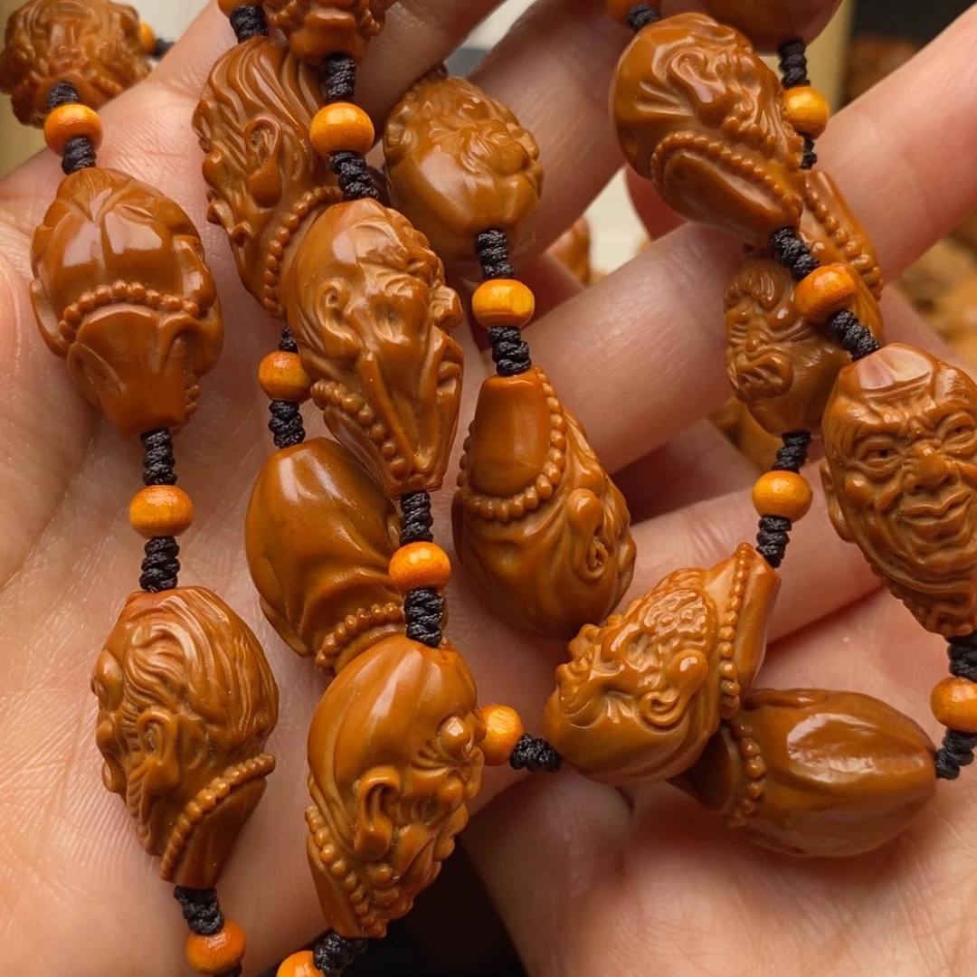 橄榄核吊坠十八罗汉脖挂