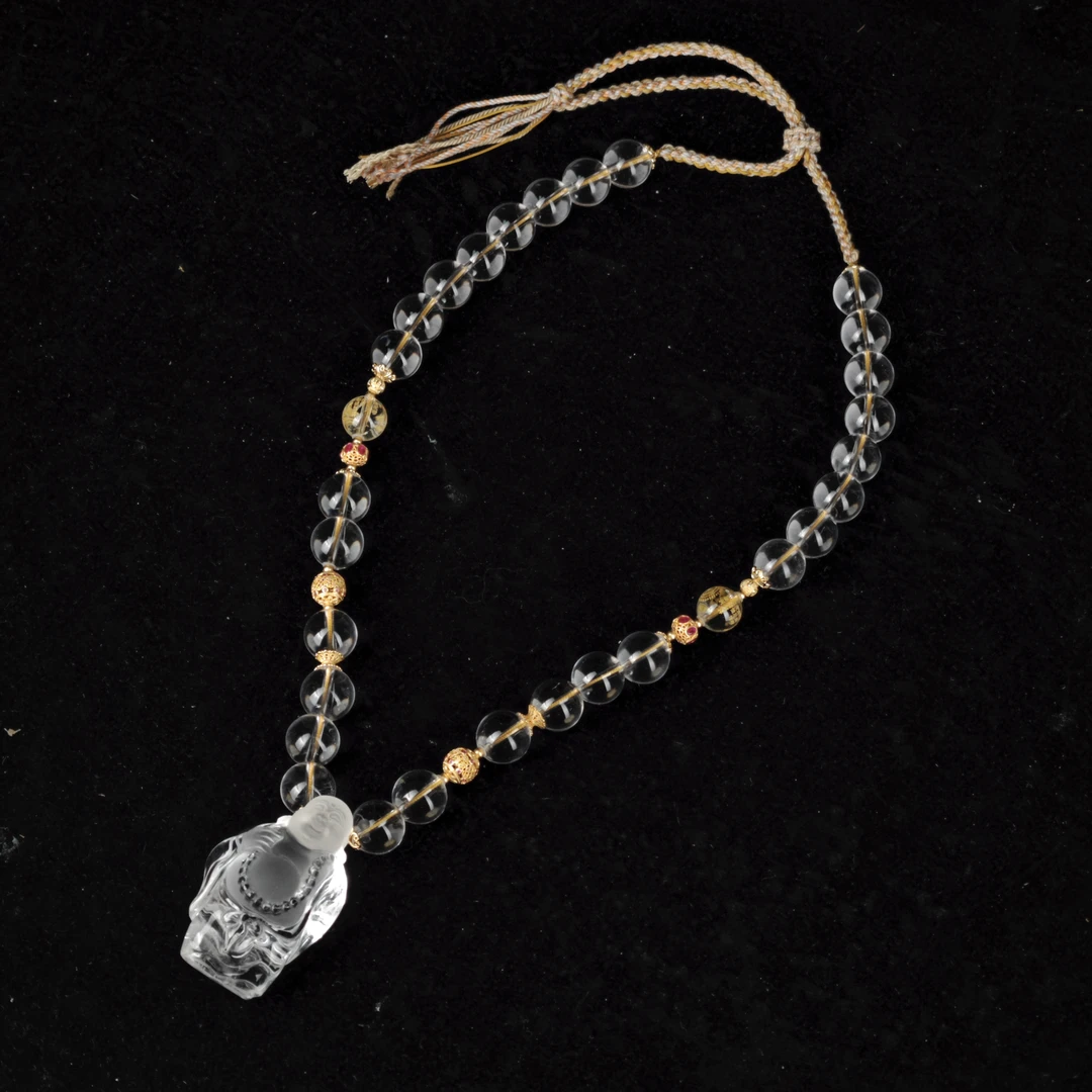 R*白水晶站佛项链@YLG42020907Z@