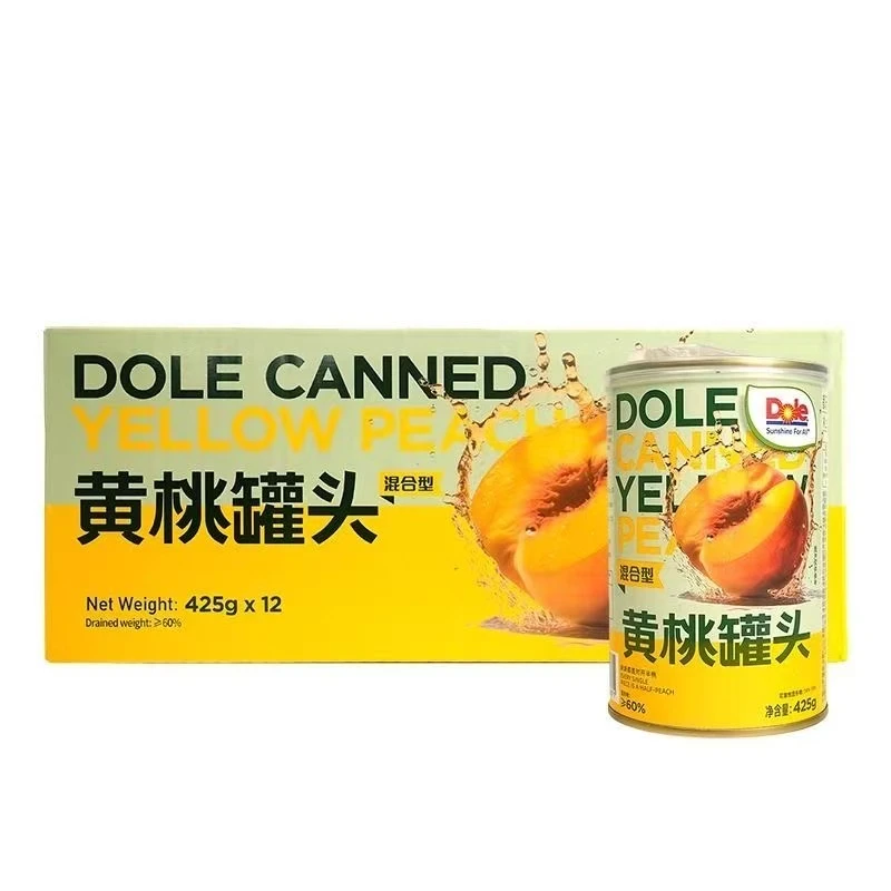 Dole都乐黄桃罐头425g砀山水果美味即食黄桃罐头