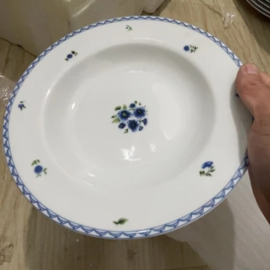 瓷片陶瓷8英寸深盘红叶