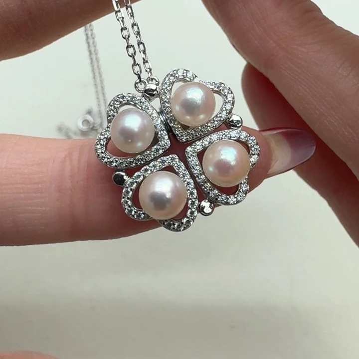 海水珍珠颈饰银S925镶嵌